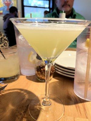 Lemon basil martini