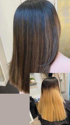 Before & After 
 
 Don't wait, book your hair appointment!