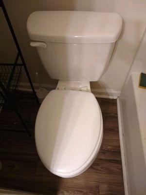 NICE CLEAN NEW TOILET INSTALL!