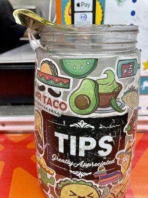 Tip jar