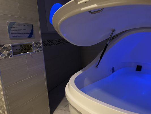 Float pod in private room