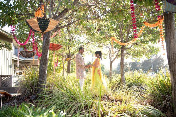 Indian Pre-Wedding Event Decor in Mill Valley