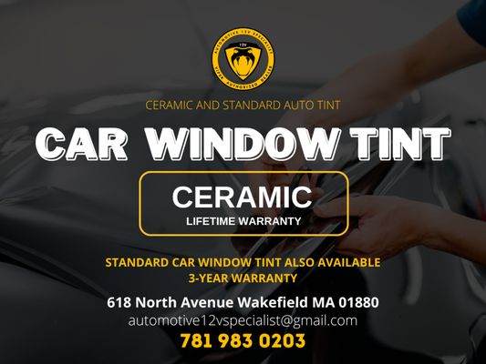 Ceramic window tint in Wakefield Ma with affordable price