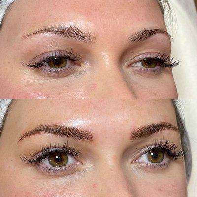 Microblading eyebrows and Lashes