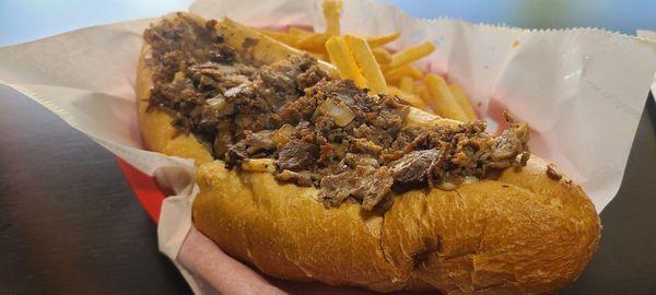 Philly Cheese steak large size.