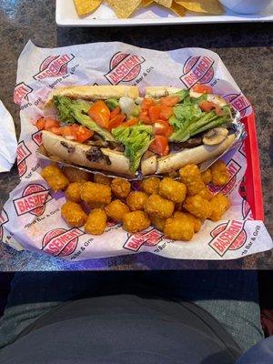 Gyro philly and tots.