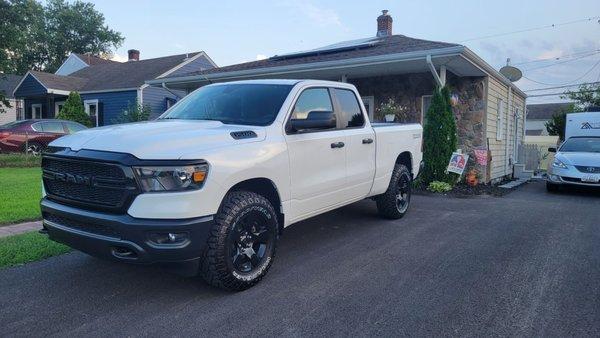 This is my brand new Ram 1500! Love it with a 3.6L engine it has the power you need to pull an RV or boat.