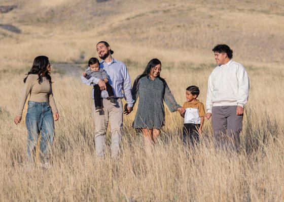 Family pictures in Blacksmith Fork Canyon