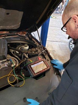 Advanced automotive diagnosics are performed at Made in Japan care repair center in Sacramento