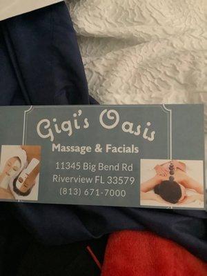 Gigi’s Oasis Massage & Facials