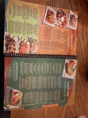 Menu (tons of options!)