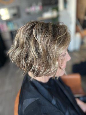 Amanda is so gifted with both cut AND color. She has created the cutest hairstyle! She's also very quick with color.