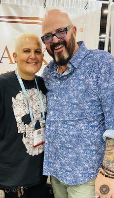 Lilac with Cat Daddy Jackson Galaxy. Always eager to learn more about cats and improving her Cat grooming.