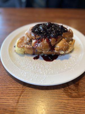 Blueberry stuffed French toast