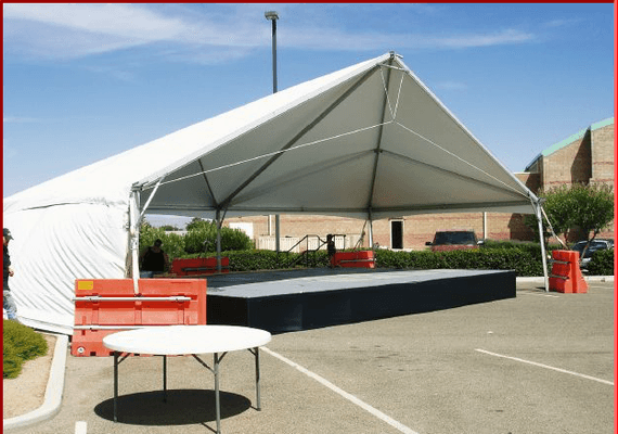 Clam Shell Tent with Stage