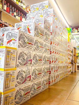 Just in 300 cases of white claw