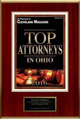 Howard Mishkind has been recognized as an Ohio Super Lawyer by a peer reviewed process for 12 years in a row