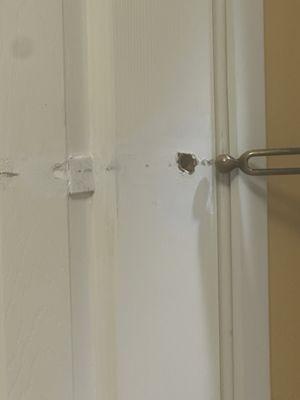 Damaged door