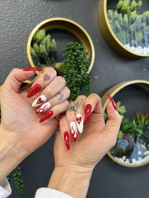 My Valentine's nails!