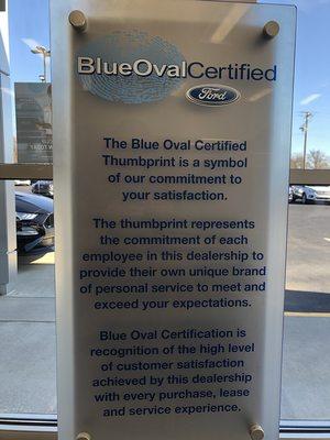 Stearns Ford is a Blue Oval certified dealership