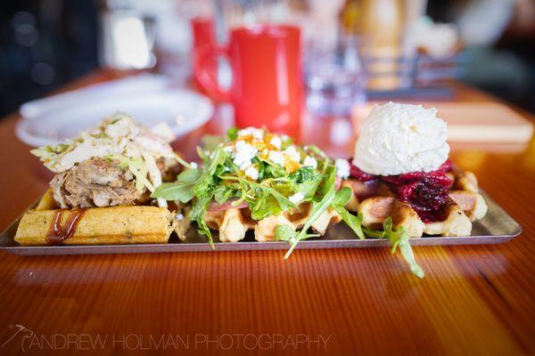 waffle sampler, incredible!