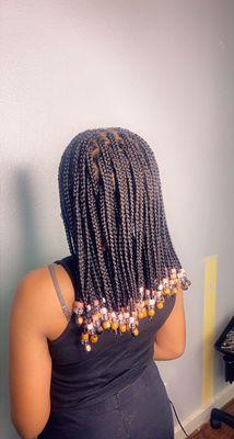 Knotless Braids with beads