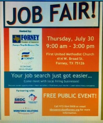 FREE Public Event
Come visit local businesses including learning about Forney Real Estate Market