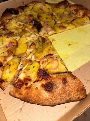 Crispy Potato pizza