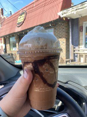 Hazelnut mocha frappe