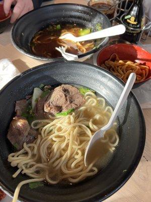 Sliced Beef Noodle Soup (Knife) and Chong Qing Noodle Soup (Knife)