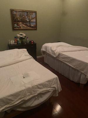 Couples massage room