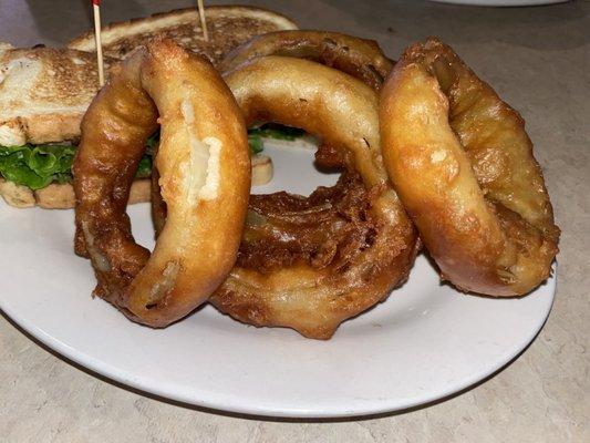 Beautiful onion rings