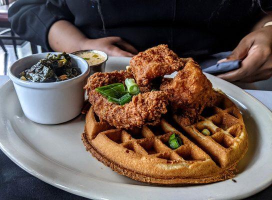 Fish n Cornbread Waffles