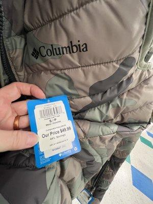 Men's Columbia vest before discount