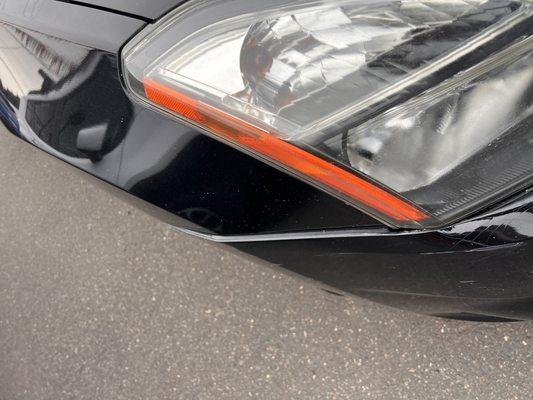 Fenders popping out on an 'accident free' car. No mention of damage and conveniently not visible in any of their pictures.