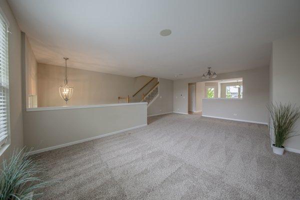 Living Room ready for staging.