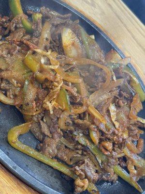 Steak fajitas!