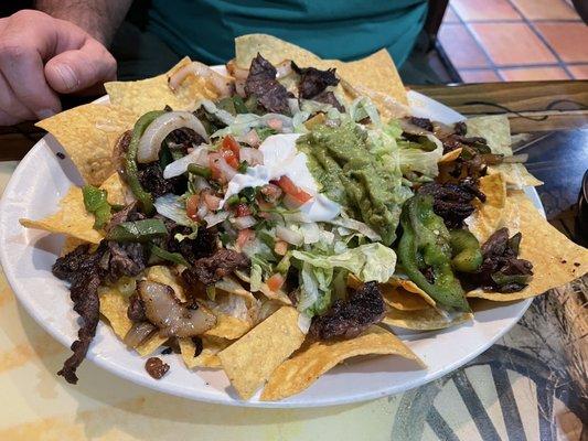 Fajitas nachos