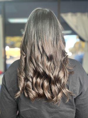 Wash and Set, Haircut and Curling Iron