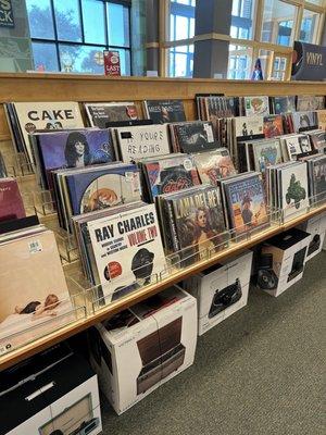 Vinyl records with record players