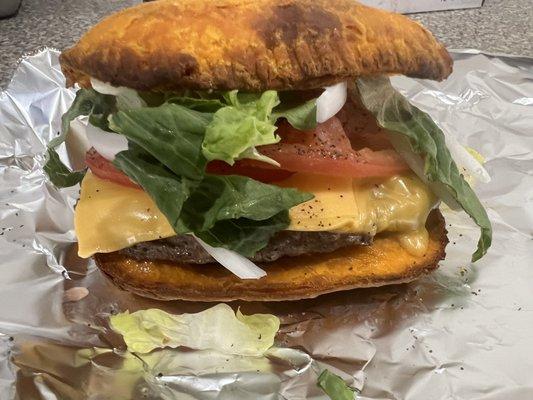 Beef Patties with Cheeseburger lettuce tomato onion