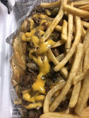 Texas Philly - Ordered with no mushrooms, jalapeños, or peppers. Came filled with mushrooms, jalapeños, and peppers.