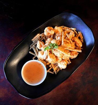 Shrimp Popcorn with crispy Taro.