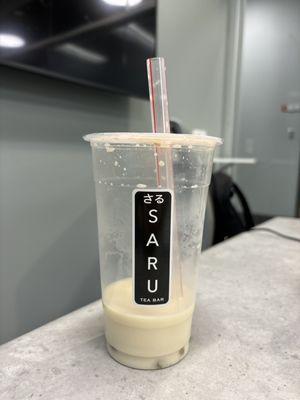 Jasmine milk tea boba