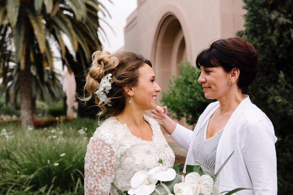 Bride and Mom