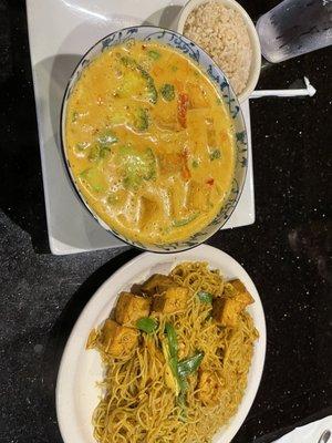 Panang Curry & Curry noodles