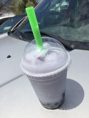 Taro Bubble Tea, I'm totally obsessed after trying it today!