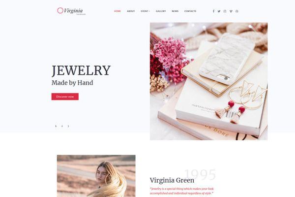 Website design and development for an entrepreneur custom jewelry business