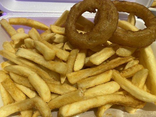 French fries & onion rings