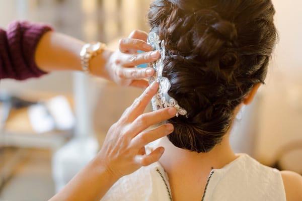 Wedding hair by Rizza